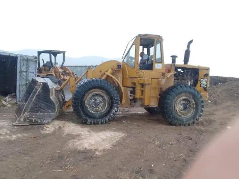 CAT 966C wheel loader number 06 at a work site