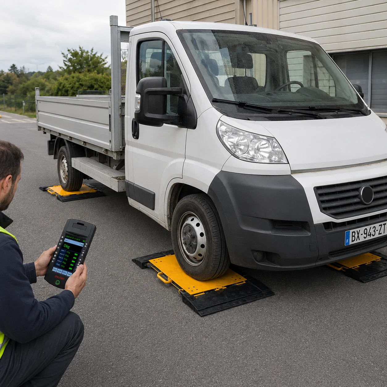 Portable Axle Scale for Truck Weight Inspection view 2
