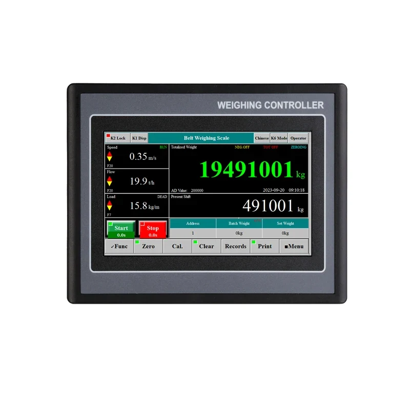 High Precision Touch Screen Belt Scale Weighing Instruments Belt Conveyor Scale Indicator Controller OEM Customizable view 2