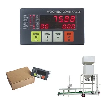 Load Cell Digital Weight Weighing Controller Indicator With LED Display, Packing Bagging Controller With Touch-tone view 2