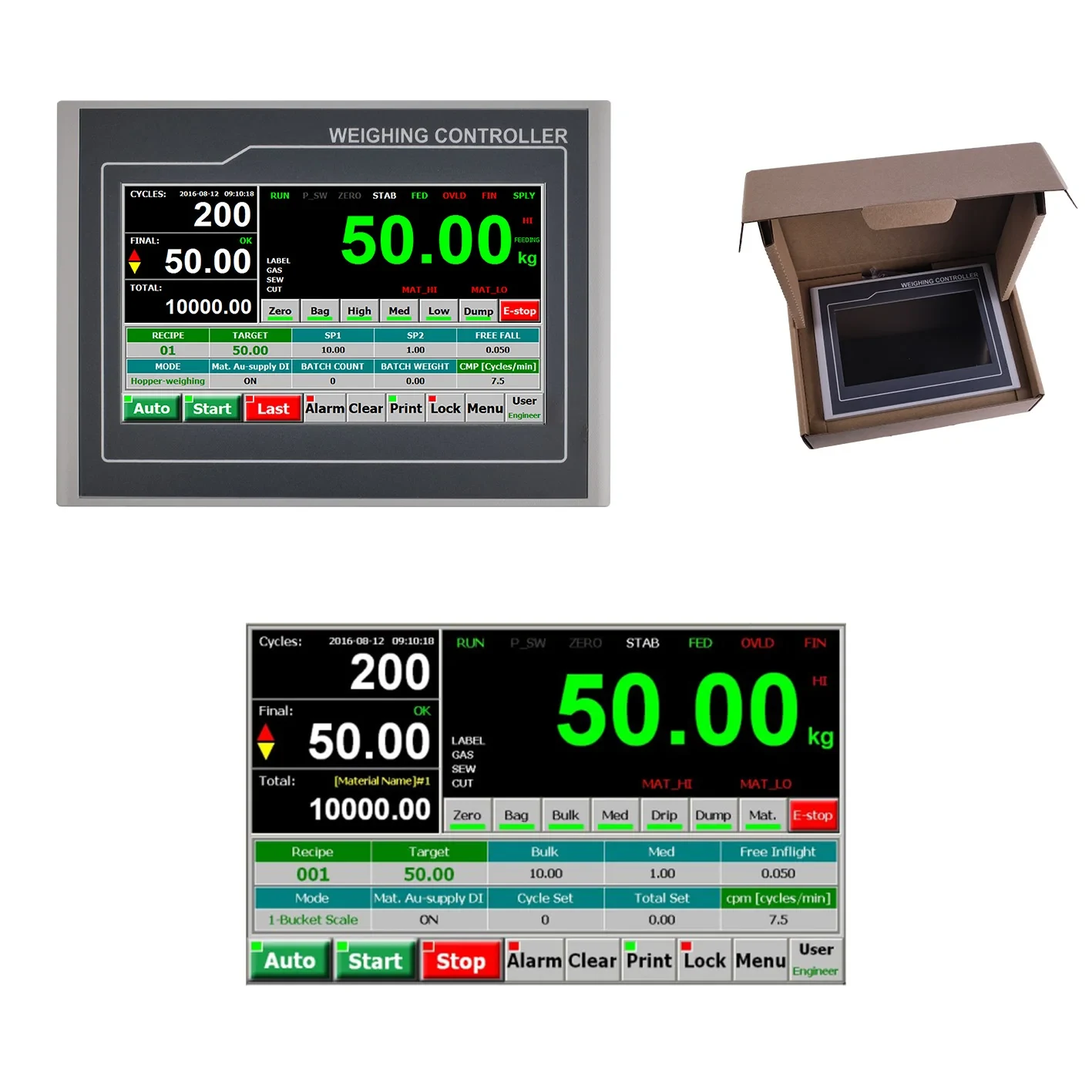 fmscales Packing Scale Indicator Industrial Weighing Single Hopper Bagging Controller BST106-M10[AL] view 2
