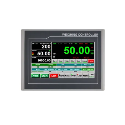 Touch Screen Weight Scale Weighing Indicator Controller , Single-Scale Packing Bagging Controller for Weighing Scale