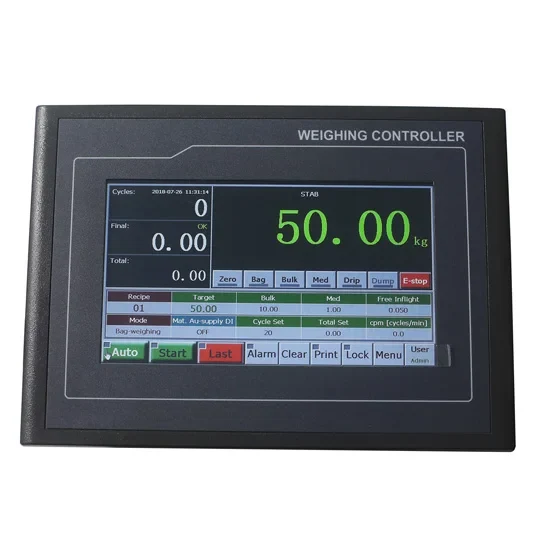 เครื่องแสดงค่าเครื่องชั่งบรรจุถุง FMSCales, เครื่องควบคุมบรรจุถุงถังป้อนเดี่ยวสำหรับงานชั่งอุตสาหกรรม BST106-M10[AL] view 17