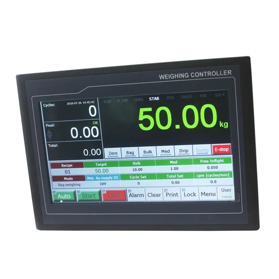เครื่องแสดงค่าเครื่องชั่งบรรจุถุง FMSCales, เครื่องควบคุมบรรจุถุงถังป้อนเดี่ยวสำหรับงานชั่งอุตสาหกรรม BST106-M10[AL] view 18