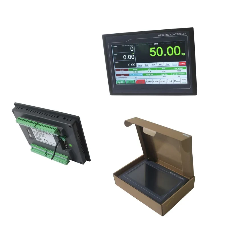 เครื่องแสดงค่าเครื่องชั่งบรรจุถุง FMSCales, เครื่องควบคุมบรรจุถุงถังป้อนเดี่ยวสำหรับงานชั่งอุตสาหกรรม BST106-M10[AL] view 36