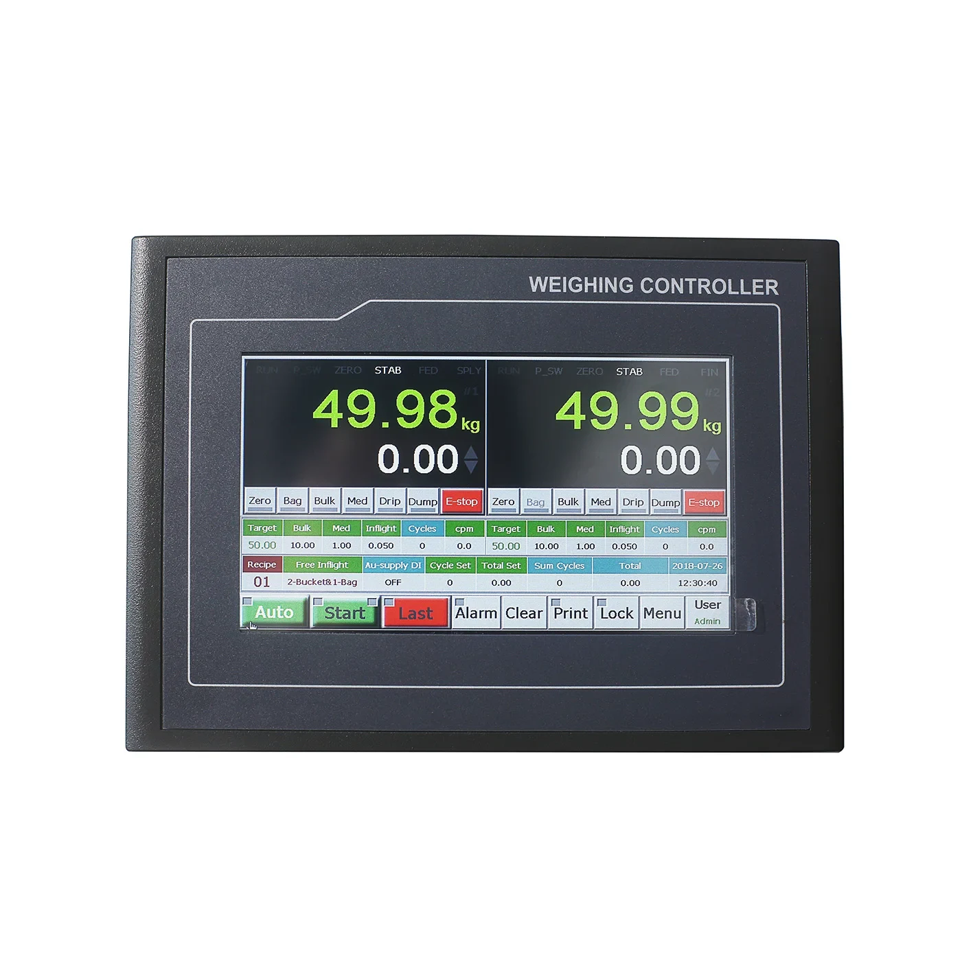 Automatic Double-Scale Weighing Controller for Filling Bagging Machine, Weighing Machine Packaging Scale Controller view 2